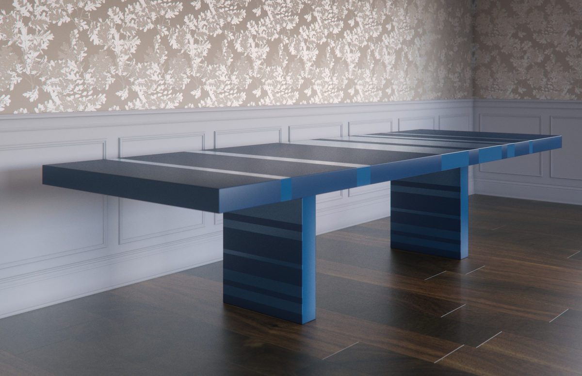 Blue Dining Table