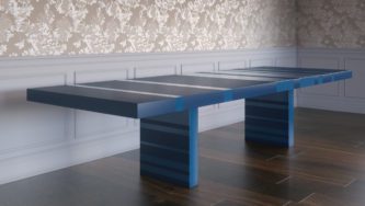 F Collection Blue Dining Table