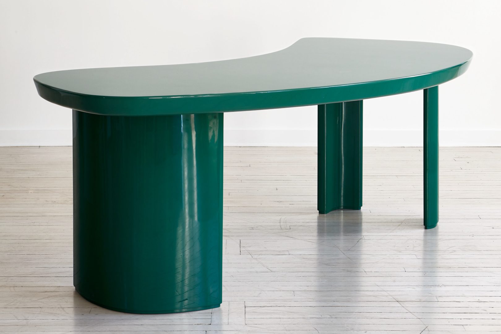 F Collection Turquoise Arc Desk