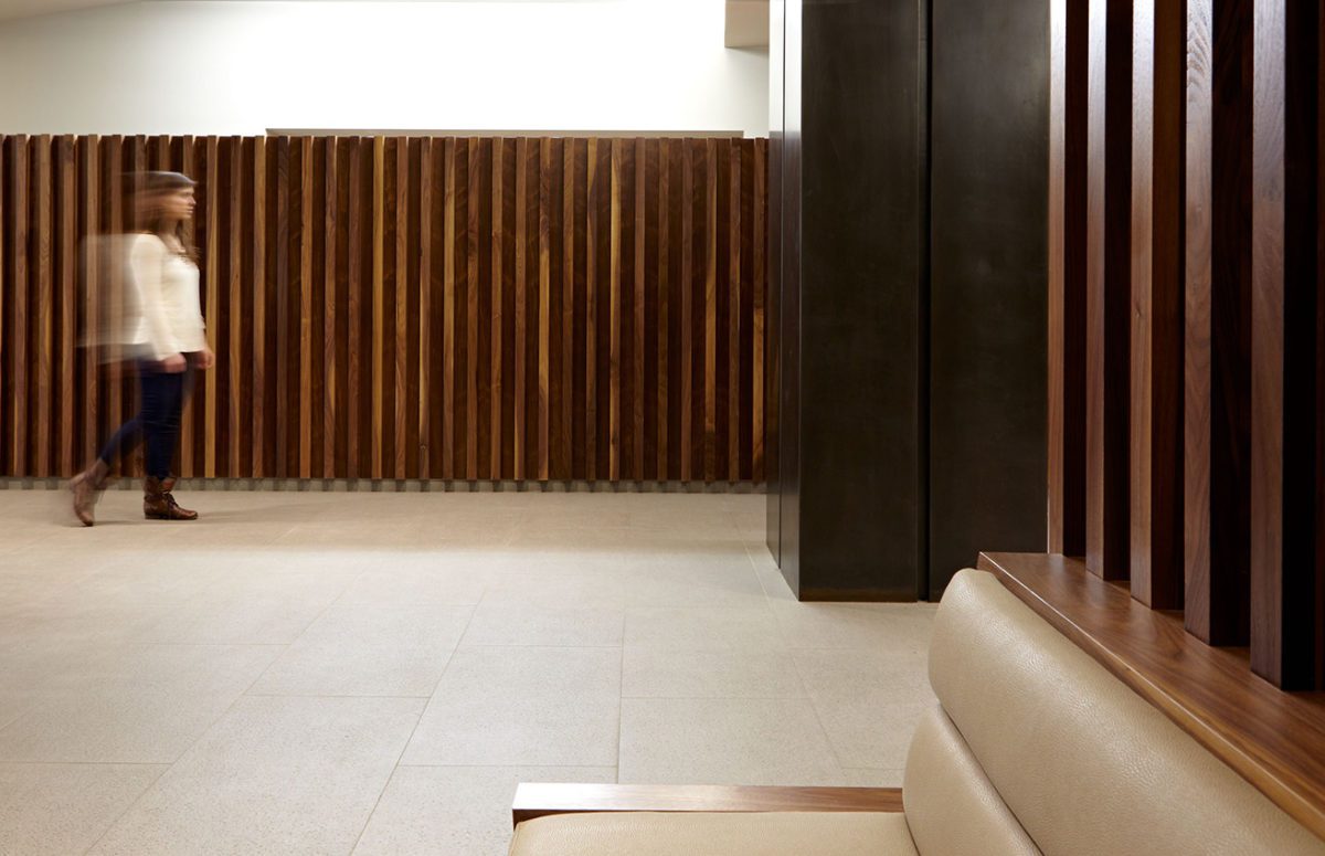 An Entrance Hall with Wooden Walls