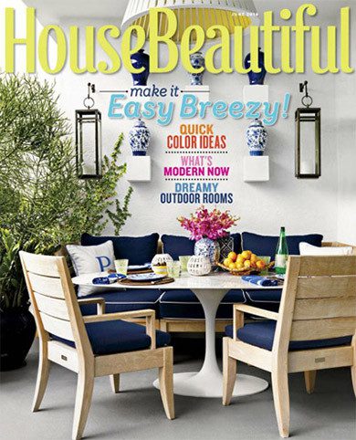House Beautiful Cover: "Make it Easy Breezy!", June 2014