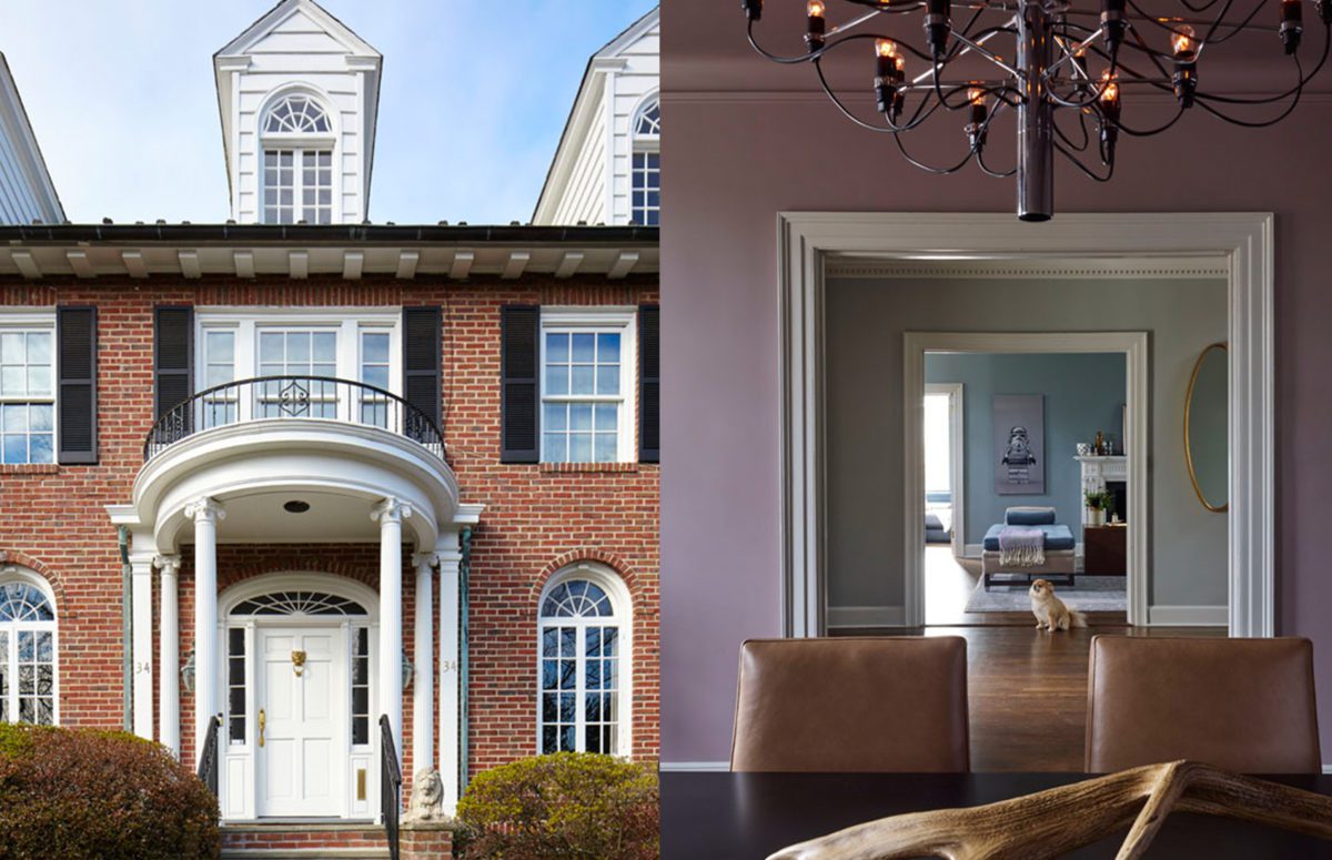 Larchmont Outdoor Building Street and Indoor View of a an Entrance to the Bedroom