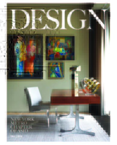 ASID NY Design Cover, Fall 2016