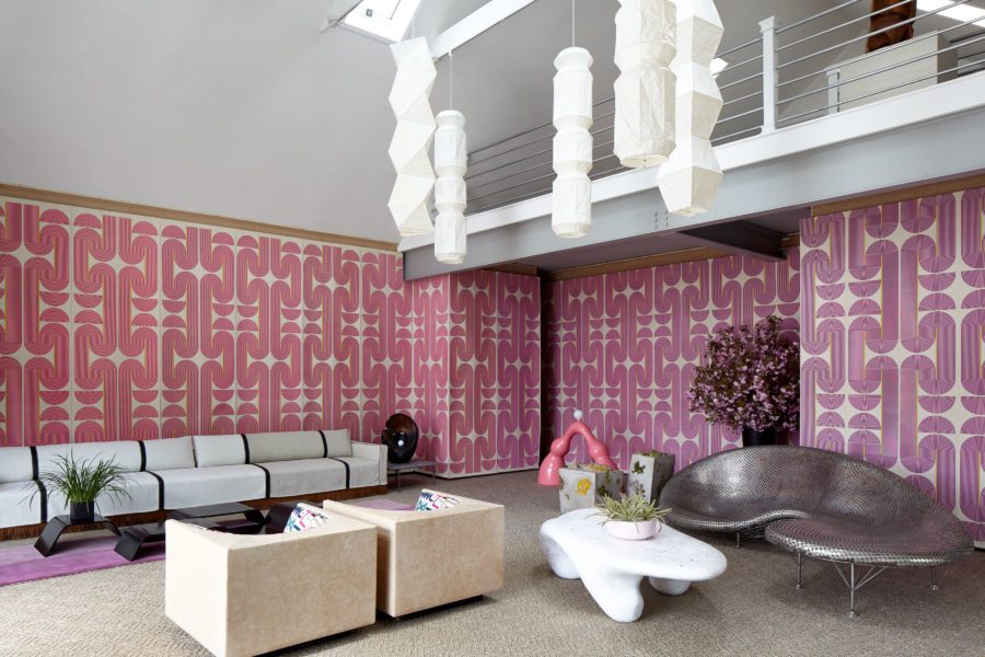 Pink Wallpaper Room
