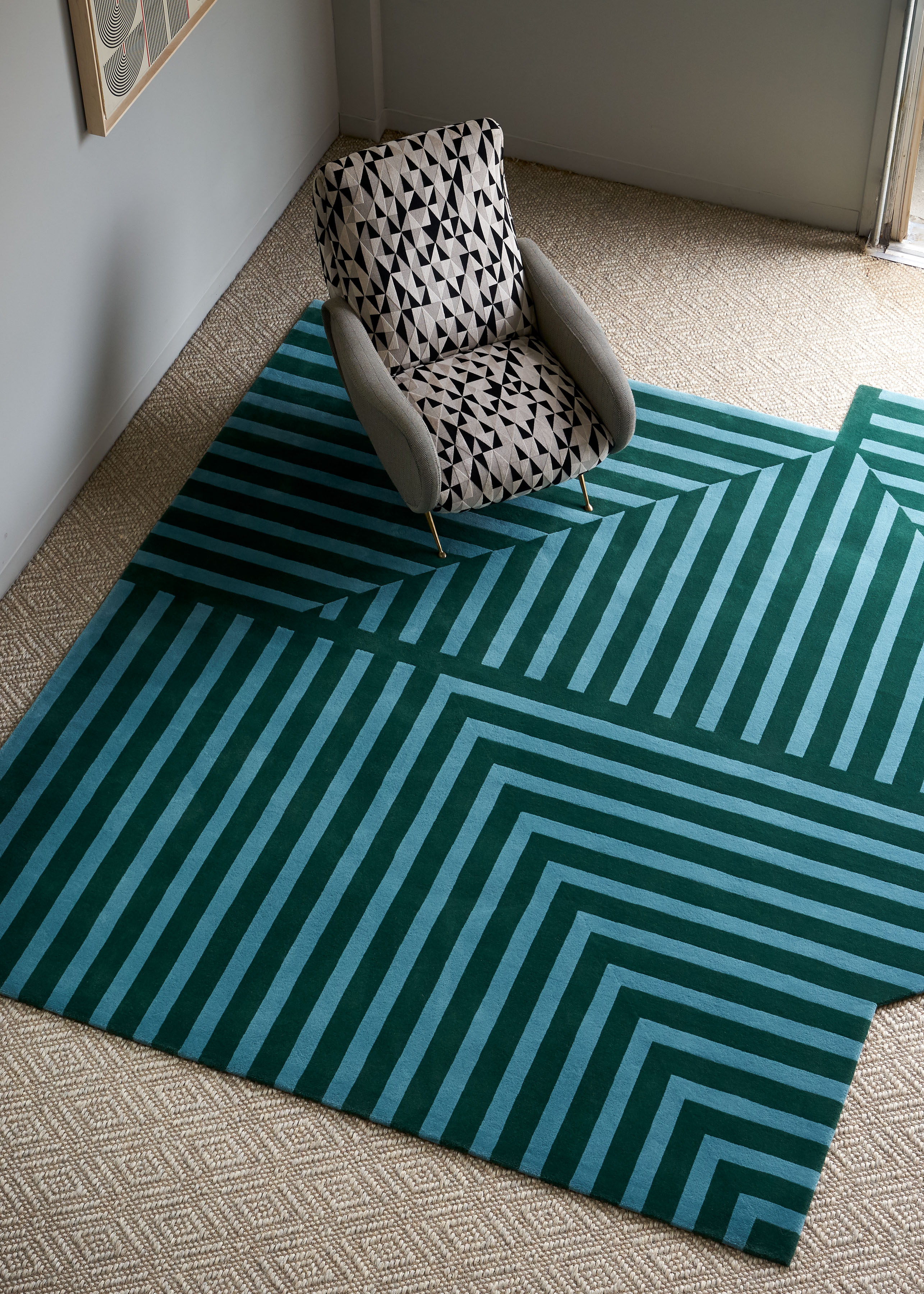 Green Stripe Rug