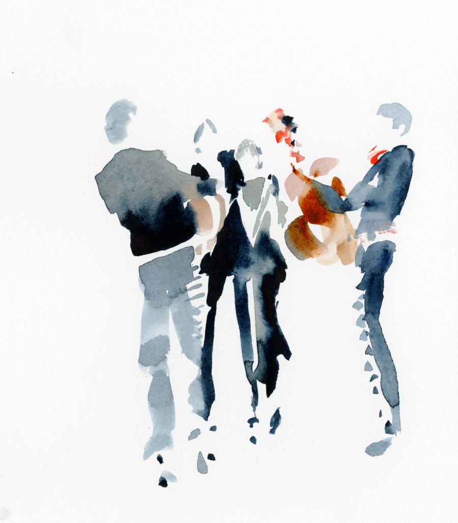FCO Anabel Alexa Band | Watercolor People Silhouettes