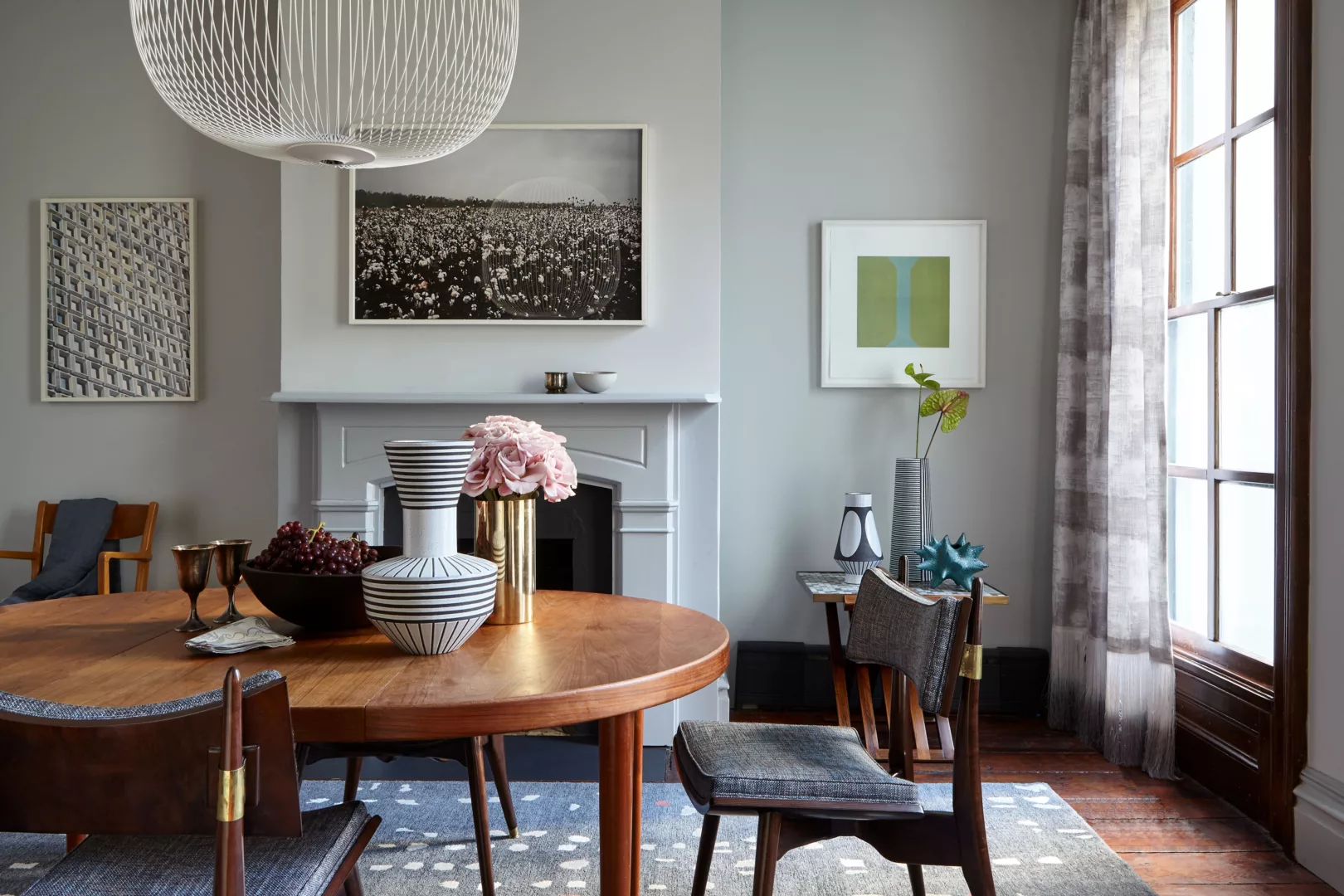 Dining room design by Scott Pasfield and Isabel Bigelow