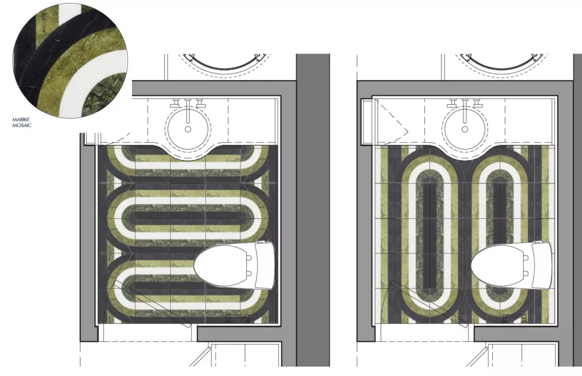 BATHROOM FLOORING DESIGN PROGRESS OPTIONS