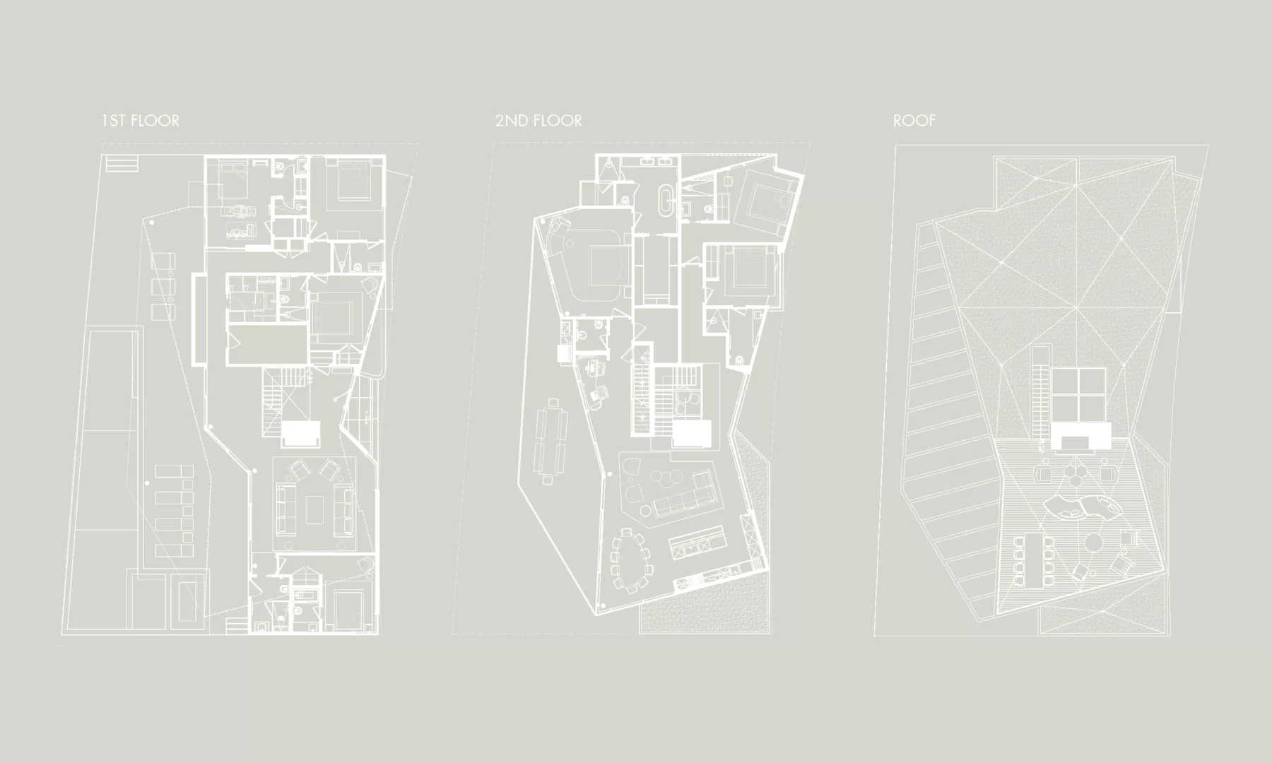 Floorplans for Amagansett Dunes project